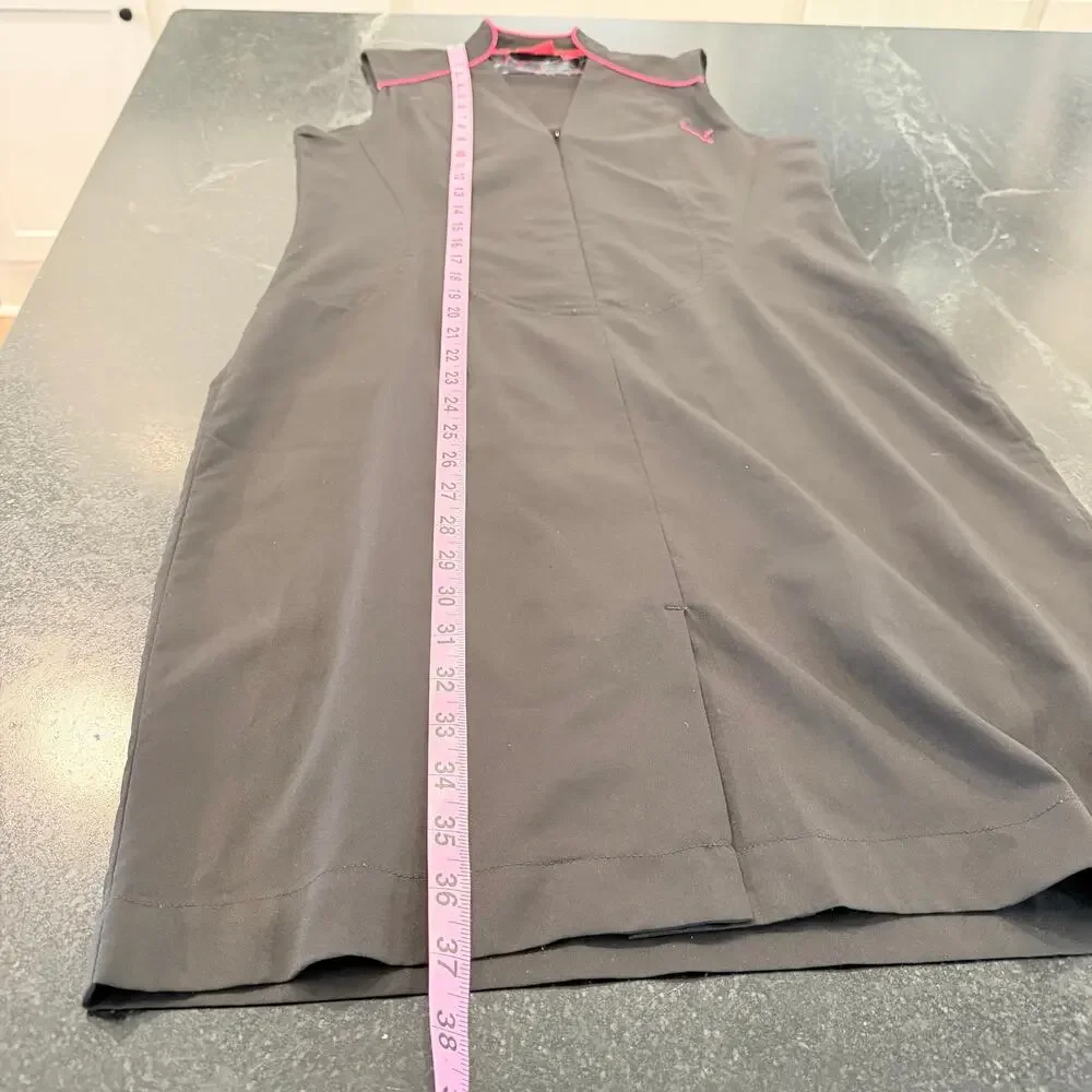 PUMA Golf Black Pink Athletic Dress Large